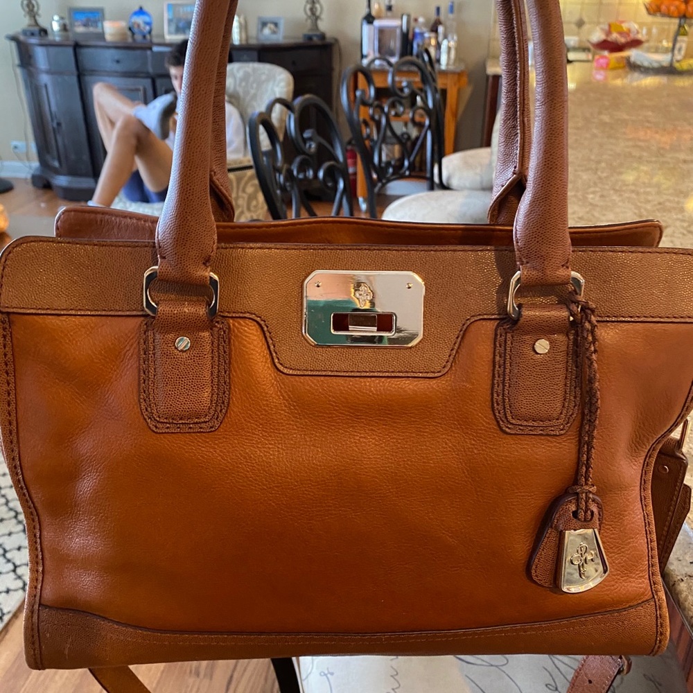 Cole Haan Kendra Tote Brown Leather Purse handbag